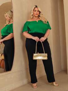 Women's Plus Size  Blouse - Bandera Verde - Ver 5
