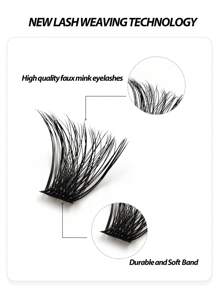 Asiteo DIY Eyelashes 120Pcs Natural Look Soft And Fluffy False Eyelashes D Curl Individual Lashes For Daily Makeup Extension Eyelashes DIY At Home