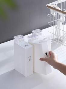 1pc Laundry Detergent Dispenser With Measuring Cup, Reusable Laundry Detergent Storage Container, Leakproof Laundry Detergent Bottle, Refill Container For Detergent Storage, Liquid Container Home Bathroom Decor Fall Decor Back To School - Multicolor - View 9
