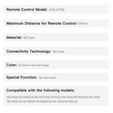 TCHDNZRC Télécommande de remplacement AH59-02758A pour M550/ZA HW-M360 Hw-M550 HW-M360/ZA HW-M370 HW-M360 HW-M370/ZA HW-M430 HW-M430/ZA HW-M450 HW-M4500 HW-M4500/ZA HW-M550 HW-M550/ZA