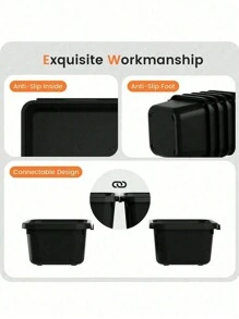 8 stuks plastic make-up opbergdozen, grote capaciteit, draagbare reisorganizer, waterdichte stofdichte sieradendoos, transparant opbergrek met meerdere lagen, multifunctionele opbergmand, onafhankelijk compartiment displayrek, opbergmand met lade, opberglade, lippenstiftdoos, nagellakdoos, opbergdoos met lade, make-upspons, poederdoos, wenkbrauwpotlood, poederdons, briefpapier, sieraden, toiletartikelen, sleutels, reinigingsstaafjes, tandzijde, enz.