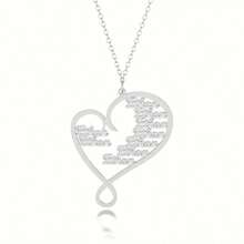 Collar con nombre personalizado Amor eterno Collar con nombre en inglés personalizado para mujer, admite de 1 a 8 letras, regalo familiar