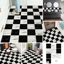 10 pièces/set Autocollant de sol imperméable de style marbre moderne en PVC à décoller et coller. Décalcomanies de sol pour la décoration de la maison, autocollants, décoration murale, décalcomanies vinyle pour la décoration de la maison, articles de décoration de printemps pour rafraîchir votre maison, autocollants de décoration Rama, cadeaux pour anniversaire et remise de diplôme