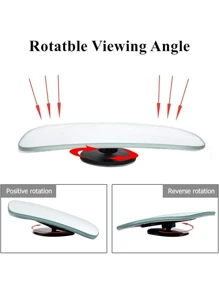 2pcs Blind Spot Rear View Mirrors, Rectangular Adjustable Automotive Auxiliary Rearview Mirror, Universal Fit For Cars