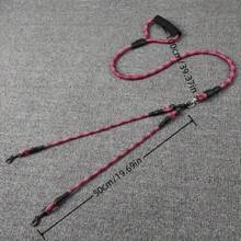 Dual Dog Leash With Wave Pattern - Detachable,Free Nylon Lead For Walking Two Dogs
