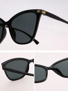 3 件装女士猫眼潮流镜框经典时尚塑料黑豹纹防紫外线太阳镜适合日常旅行日常服装配饰海滩配饰女士太阳镜墨镜 - 彩色 - 查看 6