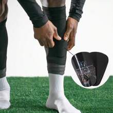 2pcs Mini Soccer Shin Guards, Extra Small Football Shin Pads Miniature Shin Guards Protective Shin Guards Equipment For Adults,Christmas Gifts - Multicolor - View 4