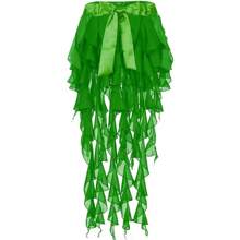 1 Piece Women's Belly Dance Hip Scarf Belt Skirt With Lace-Up Tassel Hem Wave Skirt - Multicolor - View 12