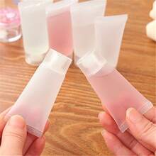 3pcs PE Soft Tubes 30ml Refillable Clear Scrube Cream Tube Facial Cleaner Handcream Container Portable Emulsion Dispensing Tube Es - Multicolor - View 4