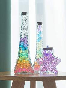 16.000 piezas Perlas de gelatina de hidrogel transparente, perlas rellenadoras de florero, bolas de agua para cultivo sin suelo, decoración central de boda, arreglo floral, relleno de florero (transparente) - Multicolor - Ver 5