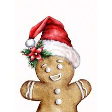 1 件圣诞祝福藤条花环圣诞装饰海报帆布画墙壁艺术画家居装饰无框架 - 彩色 - 查看 46