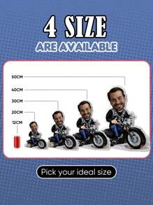 1 件定制枕头、定制脸枕、个性化迷你抱枕 - 为她或他定制照片设计、3D 枕头、身体形状毛绒、双面印刷、送给男朋友、女朋友、妈妈、爸爸、朋友和家人的独特礼物 - 适合室内、沙发、床