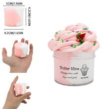 70ML Dual-Color Slime Kit Toy - Butter Slime With Cute Charms, Super Soft And Non-Sticky, Perfect For Party Favors Birthday Gift