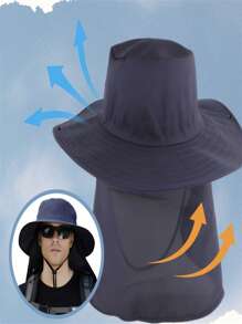 Australian Fisherman Hat Fishing Cap Neck Protection Sun Australian Camping Fisherman Hat Neck Protection Makes Everyday Life Easier - 沙漠迷彩 - 查看 7