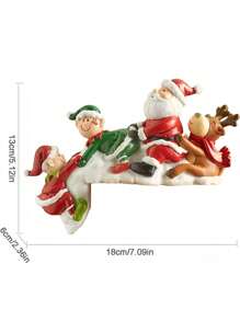 Bộ 3 chú lùn ngộ nghĩnh gắn cạnh kệ & tượng nhỏ ngày lễ, bao gồm chú lùn, ông già Noel và tuần lộc để trang trí Giáng sinh, hoàn hảo để trưng bày trên lò sưởi và trên bàn làm quà tặng tốt nhất - Nhiều màu - Xem 7