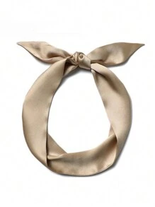 Satin hẹp dài khăn quàng cổ mỏng ruy băng băng đô buộc tóc cổ tay trang trí khăn quàng cổ thắt lưng cho phụ nữ - A - Xem 19