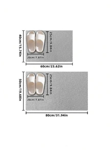 1 pièce Paillasson/tapis de sol rectangulaire lavable antidérapant en fibre de polyester avec 3 nains et Père Noël pour Noël. Décoration de maison pour le salon, la chambre, la salle de bain, le balcon, le jardin - Décoration de maison, tapis de sol, tapis d'entrée, décoration d'automne, accessoires de salle de bain, retour à l'école