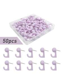 Finego 20/50 unidades de chinches, tachuelas, apropiados para corcho, colgar en la pared, tablón de anuncios, decoración navideña, de vuelta al colegio