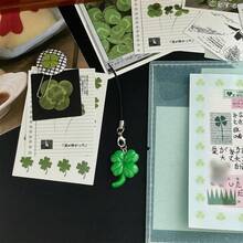 绿色四叶草手机链幸运四叶草 Ccd 吊坠 - Color - 查看 6