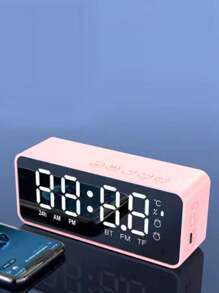 Gương đầu giường đa năng Đồng hồ báo thức Loa Bluetooth, Thẻ gia đình di động cao cấp Âm thanh Bluetooth - Nhiều màu - Xem 14