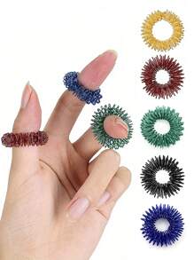 1/5pcs Sensory Rings, Stress Relief Fidget Sensory, Fidget Rings, Fidget Ring For Anxiety, Stress Relief Rings, Massager For Fidget ADHD , Silent Stress Reducer Ring