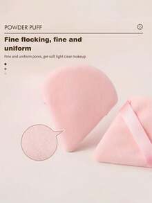 10pcs Reusable Soft Fluffy Triangle Makeup Sponges, Suitable For Face, Body, Powder, Wet & Dry Makeup Tools - Multicolor - View 4