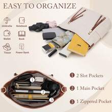 2pcs Women's Large Capacity Tote Bag Purse Set, Fashionable Solid Color Shoulder Bags With Removable Strap, Vintage Leather Hobo Bags, Stylish Artificial Leather Handbags, Perfect For Work, Business, Commute, And College, Ideal Gift For Teen Girls, Women, And Office Workers , Great For Travel, School, Perfect Holiday Gift For Christmas & Thanksgiving