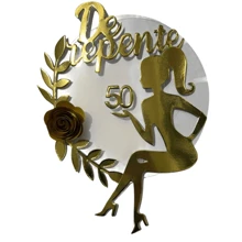 Congratulations Cake Topper Kit - Unit - SUDDENLY 50 - View 2