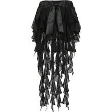 1 Piece Women's Belly Dance Hip Scarf Belt Skirt With Lace-Up Tassel Hem Wave Skirt - Multicolor - View 13