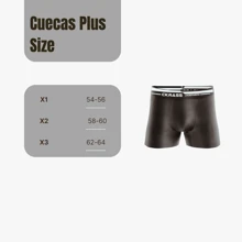 Ckrass Kit 5 Boxer Briefs Box Plus Size EXGG Extra Large Microfiber - Multicolor - View 3