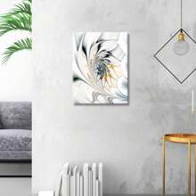 1pc  Bathroom Decor Wall Art - Modern Abstract Canvas Art Wall Decor Bathroom Wall Art Silver Wall Decor For Bathroom Decorations Abstract Artwork Wall Paintings Bathroom Pictures - Multicolor - View 3