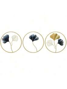 Background Wall Decoration Modern Metal Ginkgo Biloba Wall Hanging - Màu sắc hình ảnh - Xem 4