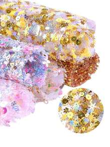 1 Pc Diamond Sequin Nail Art Table Mat Salon Practice Cushion Foldable Shining Hand Rests Scrub Hand Rest Manicure Tools Wrist Rest Tablecloth - Multicolor - View 4