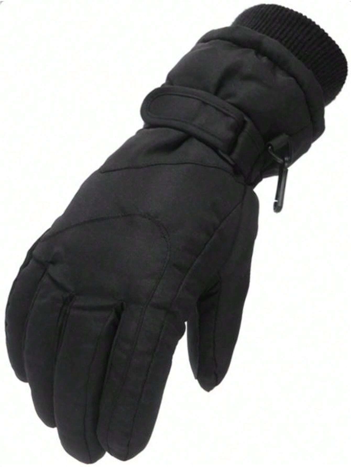 1 Pair Children Winter Waterproof & Windproof Snow Gloves, Warm Ski