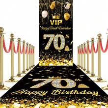 2szt. Czarno-złota rama drzwi urodzinowych, materiały dekoracyjne na drzwi urodzinowe, tło do fotografii urodzinowej, znak tła, dekoracja domu na przyjęcie urodzinowe na zewnątrz