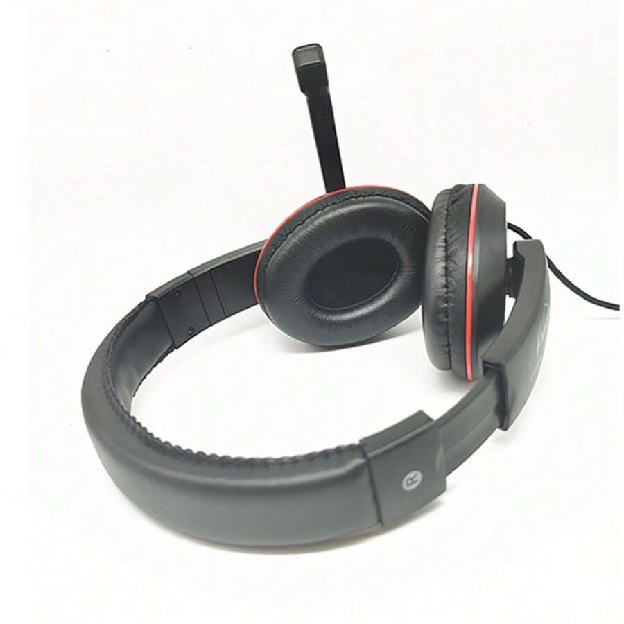 2*3.5mm Stereo Jack Plug Deep Bass Wired Headphones With Volume Control