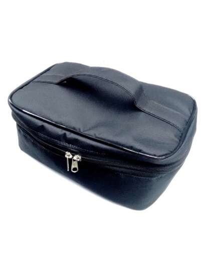 Lancheira Frasqueira Porta Marmita Térmica Marmiteira Com Porta Talheres Nacional 3 camadas 26x16x10 cm