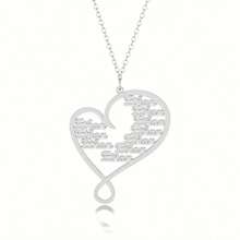 Collar con nombre personalizado Amor eterno Collar con nombre en inglés personalizado para mujer, admite de 1 a 8 letras, regalo familiar