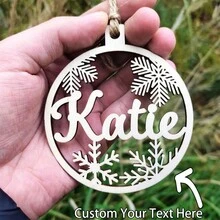 Customized Acrylic Christmas Ornaments, Personalized Christmas Decorations For Christmas Trees Or Car Decor, Christmas Gift For Friends And Family,Christmas - Multicolor - View 1