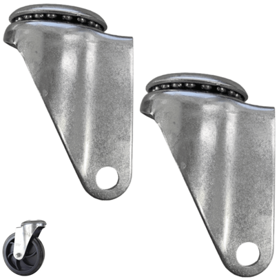 Par Rodízio Giratório 512 Carrinho Supermercado 5 Pol