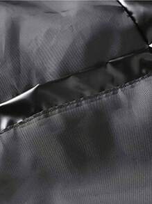 Men's Shiny Collar Padded Jacket, Warm Outerwear, Fall/Winter, Wind-Proof - Black - View 6