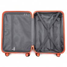British Traveller Maleta de trolley de viaje de 24/28 pulgadas, maleta rígida de ABS+PC con 4 ruedas giratorias, ligera, para facturar, con cerradura TSA y cremallera YKK, ideal para viajes de negocios, escuela y uso diario, adecuada para hombres y mujeres, maleta de viaje duradera