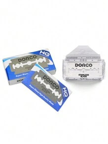 10 piezas/50 piezas/100 piezas Cuchillas de afeitar de doble filo de platino, cuchillas de acero inoxidable de doble cara afiladas para maquinillas de afeitar de manual - Multicolor - Ver 12