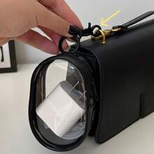 2pcs Mini Portable Transparent Cable Storage Box, Used For Storing Data Cable Chargers, Headphones, Jewelry, Outdoor Travel Keychain Bags, Etc