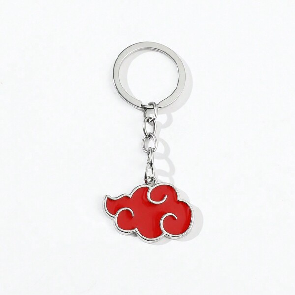 1 Stück Cartoon Anime Naruto Leidenschaft Uzumaki Naruto Rote Wolke Dekorativer Anhänger, Schlüsselanhänger Geschenk Andenken Auto Zubehör Taschenanhänger Schule