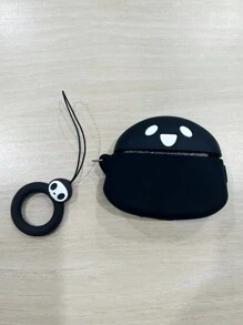 3D Ghost Shaped Earphone Protective Case Compatible With Apple 1/2/Pro/3/4/Pro2 (Earphones Not Included) - Black - View 7