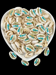 20pcs Natural Sea Shells Painted Seahorse - Nhiều màu - Xem 5