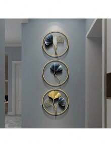 Background Wall Decoration Modern Metal Ginkgo Biloba Wall Hanging - Màu sắc hình ảnh - Xem 1