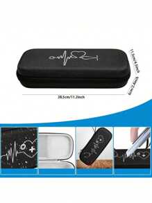 1pc Stethoscope Storage Kit, Multi-Function Carrying Case, Dual Compartment Stethoscope Storage Kit, Waterproof And Splash-Proof Travel Suitcase Portable Stethoscope Storage Box Multi-Function Carrying Case, Eva Bag, Stethoscope Cloth Case, Home Drop-Proof Eva First Aid Kit, Hard Stethoscope Case, Eva Stethoscope Storage Bag With Zipper Closure Portable Hard Nurse Carrying Case Accessories Tools Not Included. Emergency Bag Medical Assistant Camping Medical Medical Bag Emergency Kit Bag - Multicolor - View 3