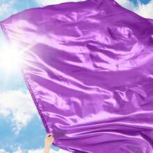 1pc 1 Light Dance Flag Dance Accessories Dance Solid Color Flag - Multicolor - View 12